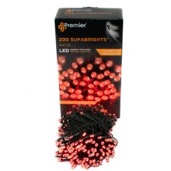 Promo ⭐ Premier 200 Red LED Superbright Multi Action Lights ✔️ -UK Christmas World shop 90185 3