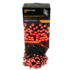 Promo ⭐ Premier 200 Red LED Superbright Multi Action Lights ✔️ -UK Christmas World shop 90185 3