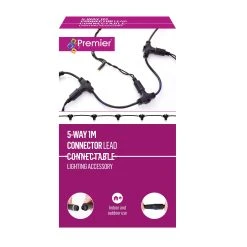 New 💯 5 Way 1m Connector For Premier 240V Mains Connectable Lights 🤩