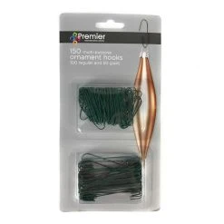 Deals ✨ Premier Twin Pack Bauble Decoration Tree Hooks 50 Giant Plus 100 Regular ✔️