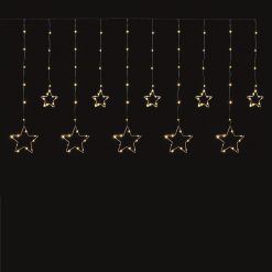 Buy ???? Snowtime 1.35m X 0.75m Flashing Effect Star Curtain Light Lit With 150 Warm White LEDs ????