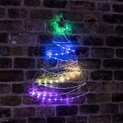 New 🥰 Kaemingk 1.1m Micro LED Colour Changing Digital Wall 🎄 Christmas Tree 🔥