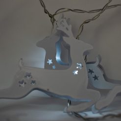 Cheap ✨ Noma White Metal Reindeer Light Chain With 20 Ice White LEDs ???? -UK Christmas World shop DSC 0483 Copy
