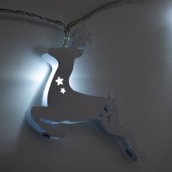 Cheap ✨ Noma White Metal Reindeer Light Chain With 20 Ice White LEDs ???? -UK Christmas World shop DSC 0485 Copy