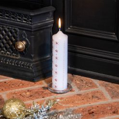 Cheapest ❤️ Premier ???? Christmas Advent Countdown Candle With Glass Holder ~ Gold Star And Snowflake ????