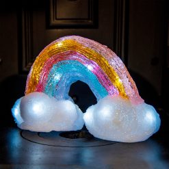 New ???? Festive Rainbow Acrylic Lit Window Light ????