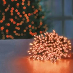 Cheap ✨ Premier 200 Orange Supabrights Multi Action LED String Lights With Timer 🥰