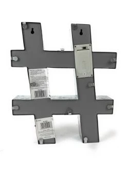 Promo 🎉 Festive Retro Lit Hashtag Sign Battery Powered 🎁 -UK Christmas World shop IMG 9947