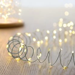 Best deal 🔥 Premier 100 Warm White Multi Action LED Pin Wire Battery Powered MicroBrights 🛒