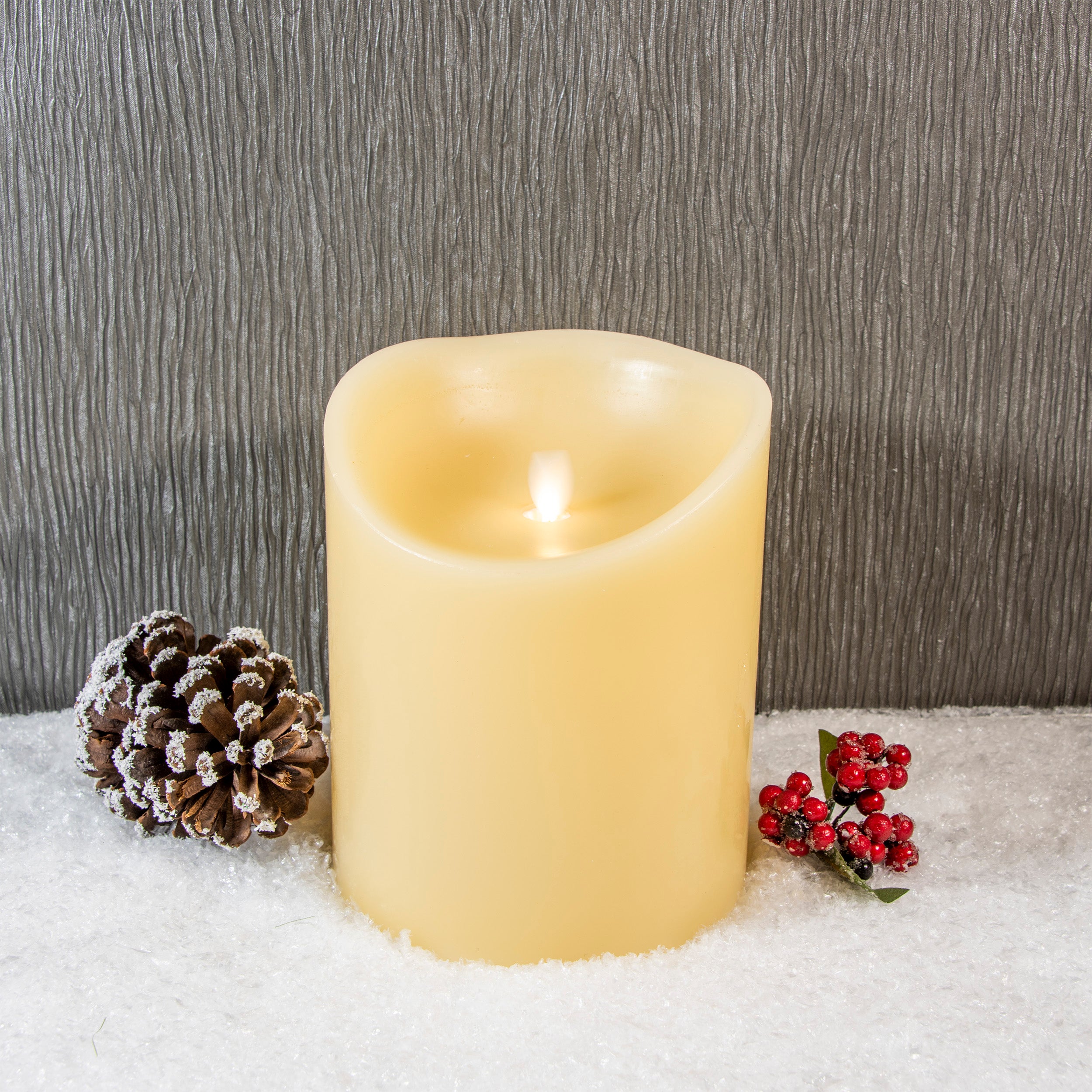 Promo ???? Premier 18cm Cream Dancing Flame Candle ???? 1 Promo ???? Premier 18cm Cream Dancing Flame Candle ????