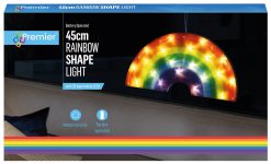 Promo ???? Premier Rainbow Double Sided Battery Powered Window Silhouette Light ???? 2 Promo ???? Premier Rainbow Double Sided Battery Powered Window Silhouette Light ???? -UK Christmas World shop LB206110222