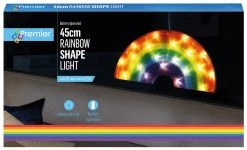 Promo 👍 Premier Rainbow Double Sided Battery Powered Window Silhouette Light 😉 -UK Christmas World shop LB206110222