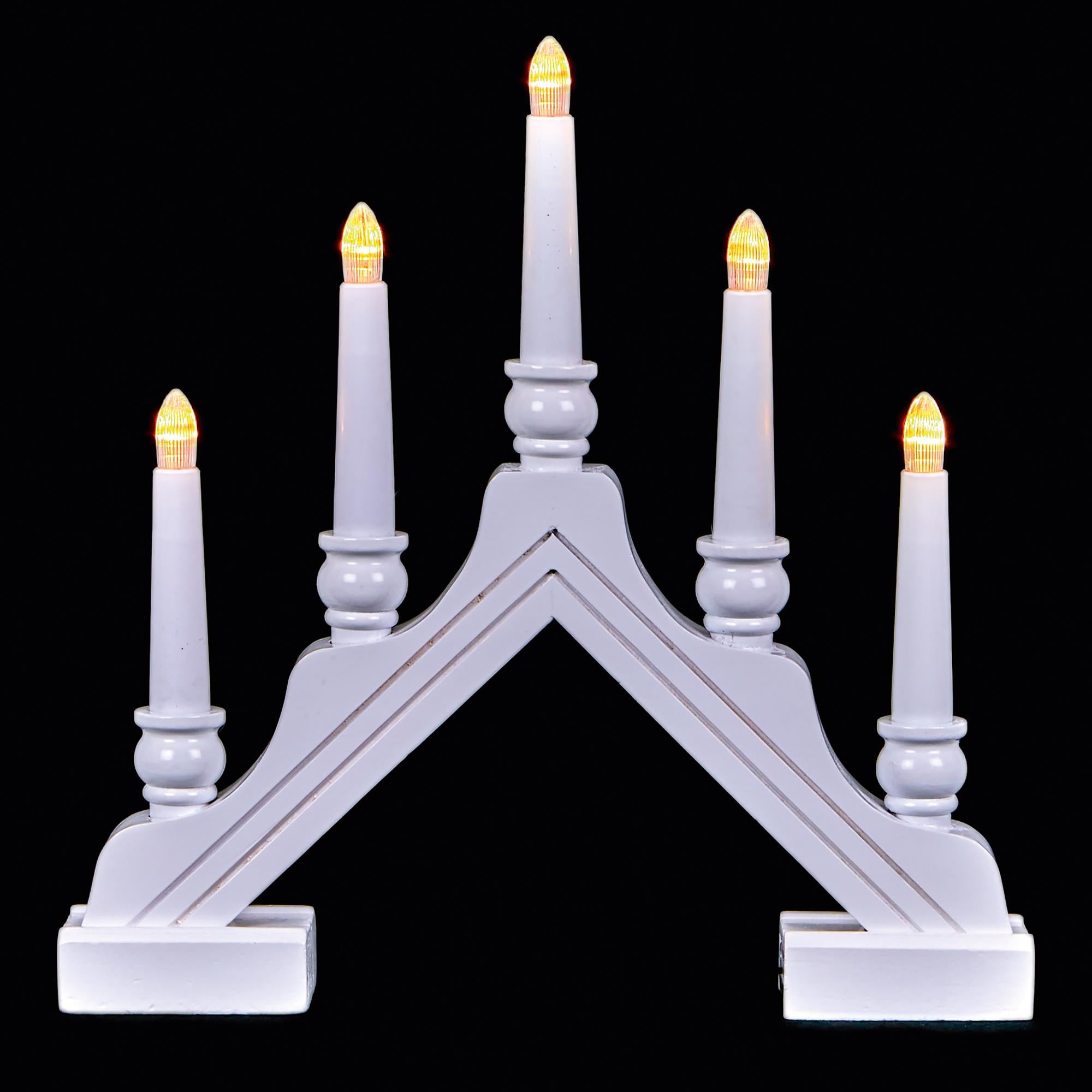 Top 10 ???? Premier 5 Bulb White Wood ❄ Christmas Candlebridge ???? 1 Top 10 ???? Premier 5 Bulb White Wood ❄ Christmas Candlebridge ????