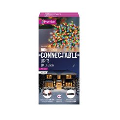 Budget ✔️ Premier 100 Multi Coloured Connectable LED ???? Christmas Lights ????