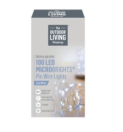 Deals ???? Premier 100 White Static LED Pin Wire Battery Powered Lights ✨