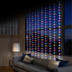 Outlet ???? Premier 240 Rainbow LED Waterfall Curtain Light 1.5m X 2m ????