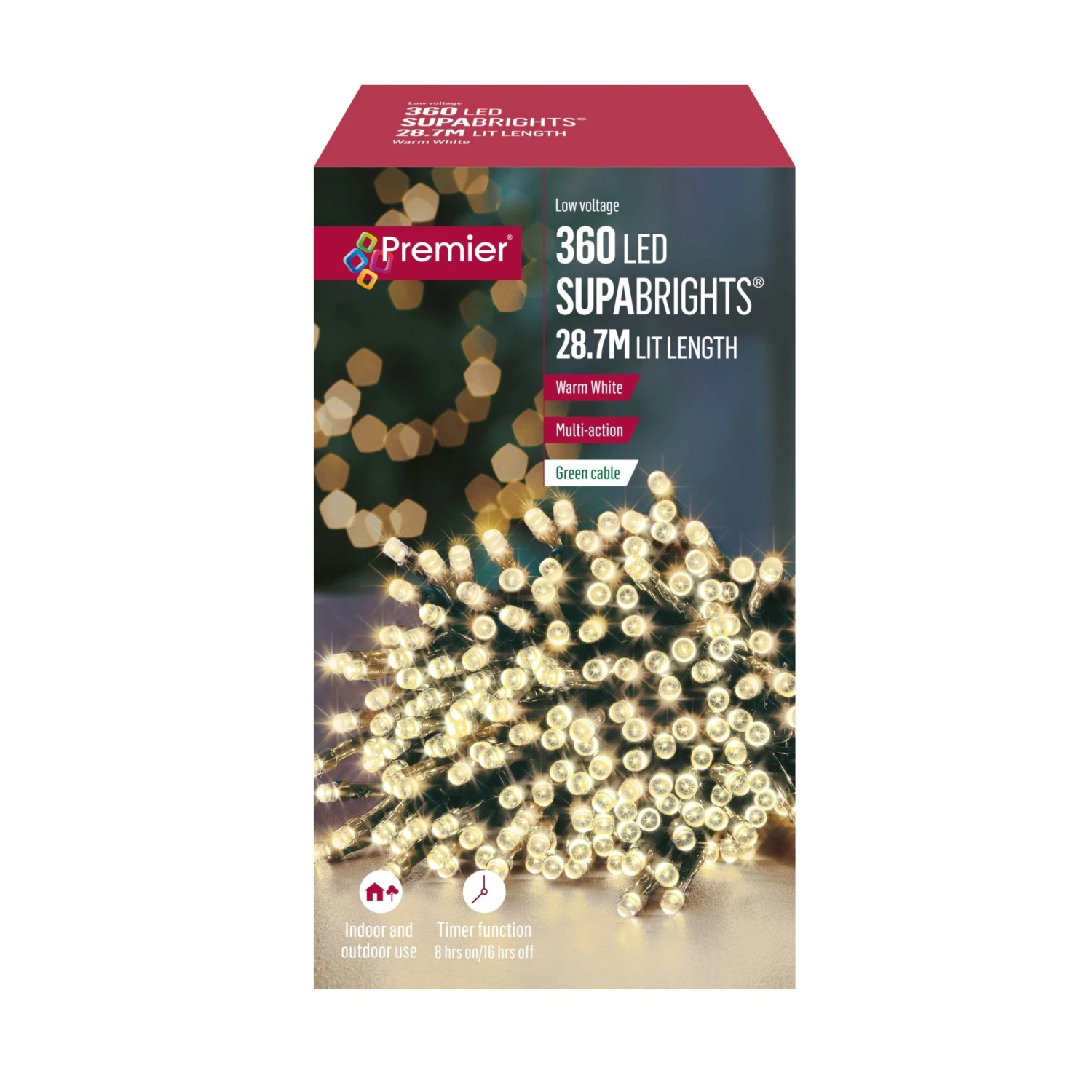 Deals π Premier 360 Warm White Supabrights Multi Action LED String Lights With Timer π 3 Deals π Premier 360 Warm White Supabrights Multi Action LED String Lights With Timer π - Image 3