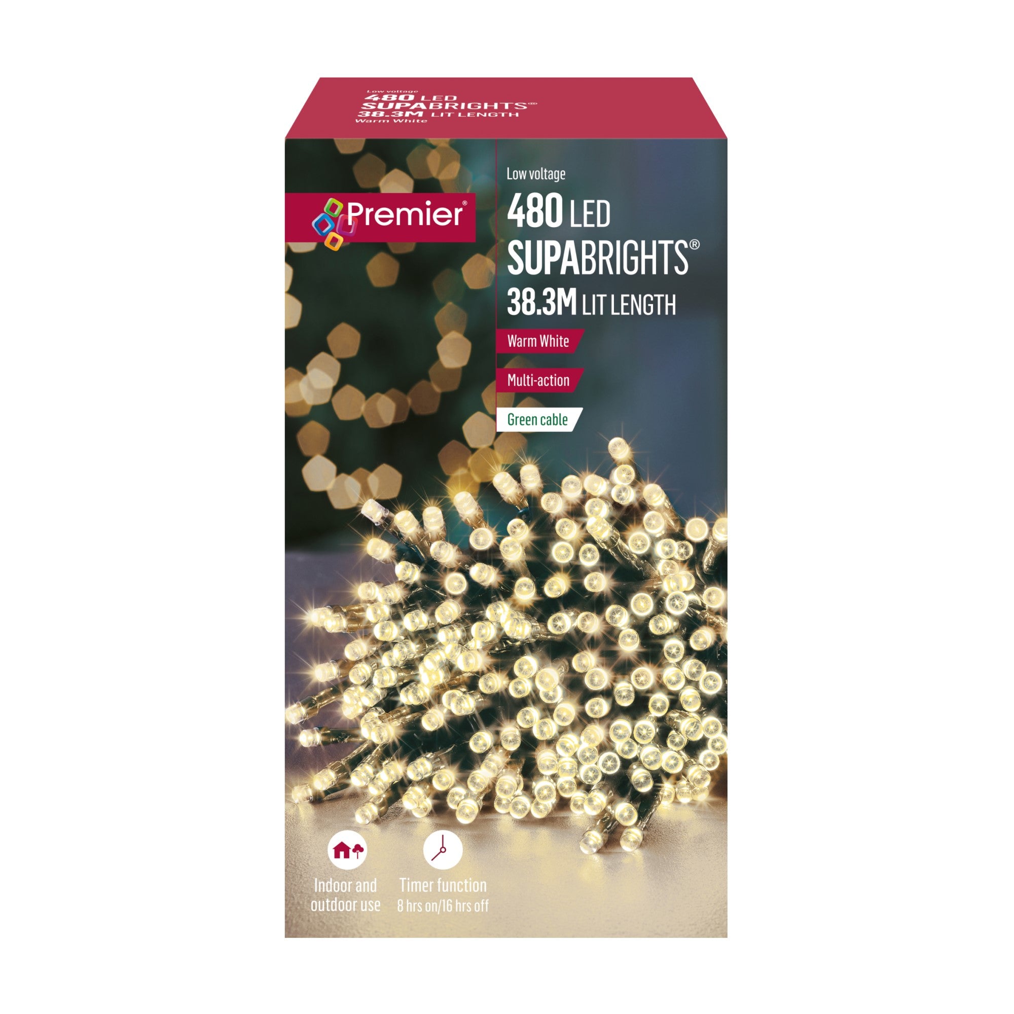 480 Warm White Supabrights Multi Action LED String Lights with Timer Top 10 ❤️ Premier 480 Warm White Supabrights Multi Action LED String Lights With Timer ⭐ -UK Christmas World shop LV162172WW 658085