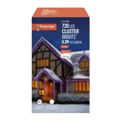 Promo ❤️ Premier 720 Rainbow Multi Action LED Cluster Lights With Timer ❤️ -UK Christmas World shop LV162175RBW 170373