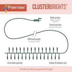 Promo ❤️ Premier 720 Rainbow Multi Action LED Cluster Lights With Timer ❤️ 9 Promo ❤️ Premier 720 Rainbow Multi Action LED Cluster Lights With Timer ❤️ -UK Christmas World shop LV162175RBW 2
