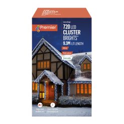 Discount ???? Premier 720 White Multi Action LED Cluster Lights With Timer ???? 2 Discount ???? Premier 720 White Multi Action LED Cluster Lights With Timer ???? -UK Christmas World shop LV162175W 170375