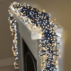 Discount ⭐ Premier 720 White And Warm White Multi Action Cluster Lights With Timer ✨ -UK Christmas World shop LV162175WWW 3