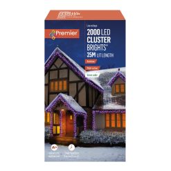 Discount ⭐ Premier 2000 Rainbow Multi Action LED Cluster Timer Lights ???? -UK Christmas World shop LV162177RBW 170385