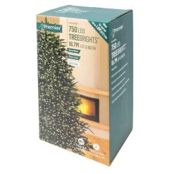 Buy 🛒 Premier 750 Warm White Treebrights Multi Action LED Lights With Timer 👍 -UK Christmas World shop LV162178WW 170391