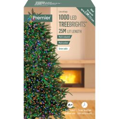 Brand new ???? Premier 1000 Multi Coloured Treebrights Multi Action LED Lights With Timer ✔️ -UK Christmas World shop LV162179M