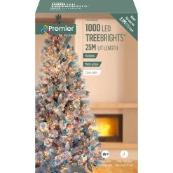 Best reviews of ✨ Premier 1000 Rainbow Treebrights Multi Action LED Lights On Clear Cable With Timer ⭐ -UK Christmas World shop LV162179RBWC