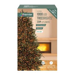 Cheap ???? Premier 1000 Vintage Gold And Red Treebrights Multi Action LED Lights With Timer ???? -UK Christmas World shop LV162179RVG 105892 1