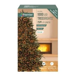 Cheap 🤩 Premier 1000 Vintage Gold And Red Treebrights Multi Action LED Lights With Timer 😍 -UK Christmas World shop LV162179RVG 105892 1