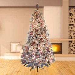 Cheapest 🔥 Premier 1000 Red And Vintage Gold Treebrights Multi Action LED Lights On Clear Cable With Timer 💯