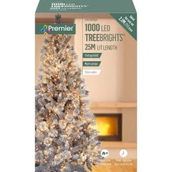 Cheap ✨ Premier 1000 Vintage Gold Treebrights Multi Action LED Lights On A Clear Cable With Timer 🧨 -UK Christmas World shop LV162179VGC