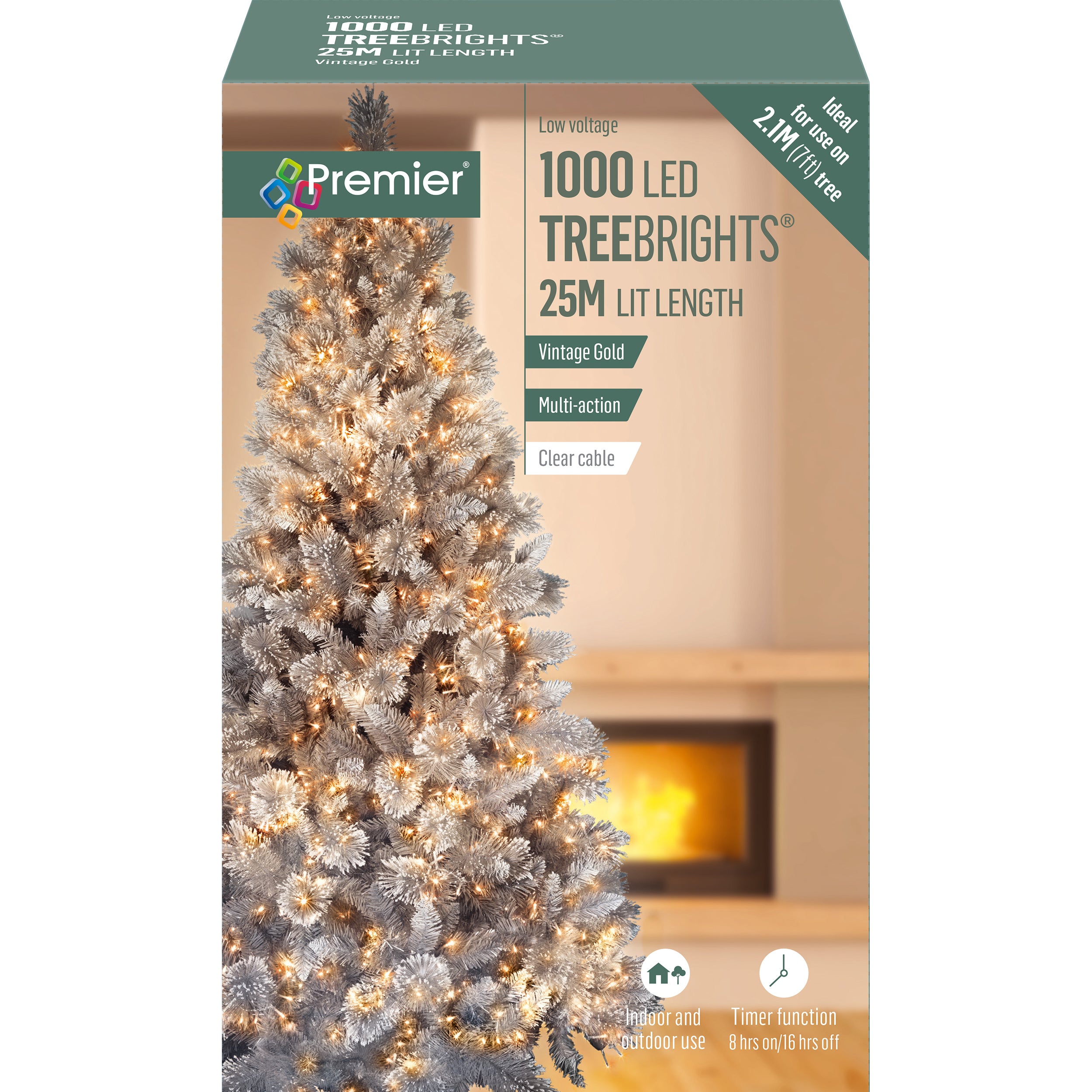 Cheap ✨ Premier 1000 Vintage Gold Treebrights Multi Action LED Lights On A Clear Cable With Timer ???? 5 Cheap ✨ Premier 1000 Vintage Gold Treebrights Multi Action LED Lights On A Clear Cable With Timer ???? - Image 5
