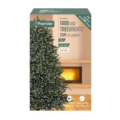Outlet ???? Premier 1000 White Treebrights Multi Action LED Lights With Timer ???? -UK Christmas World shop LV162179W 170395 1