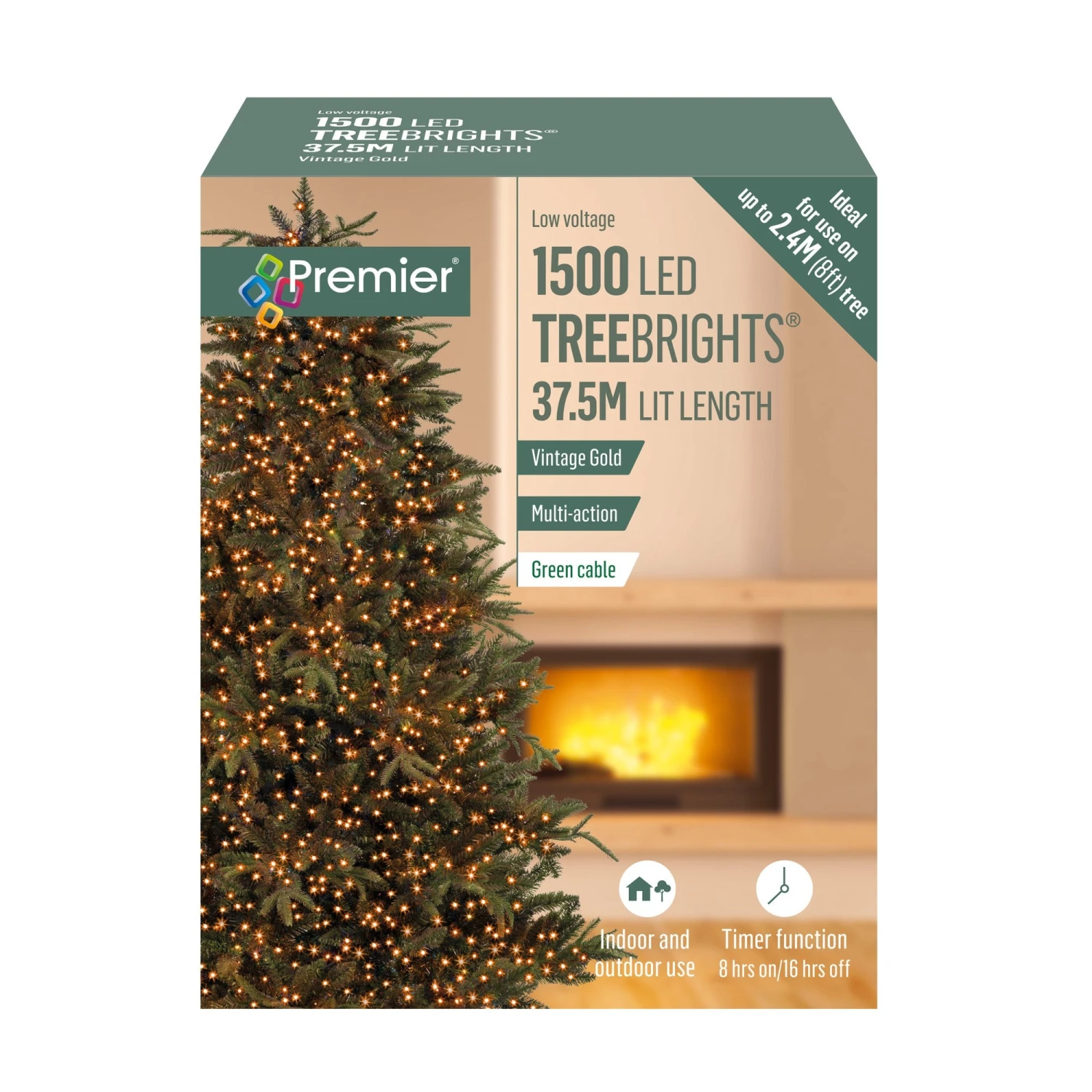 Buy π Premier 1500 Vintage Gold Treebrights Multi Action LED Lights With Timer π€© 3 Buy π Premier 1500 Vintage Gold Treebrights Multi Action LED Lights With Timer π€© - Image 3