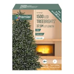 Best Pirce 🎁 Premier 1500 White Treebrights Multi Action LED Lights With Timer ❤️ -UK Christmas World shop LV162180W 150098