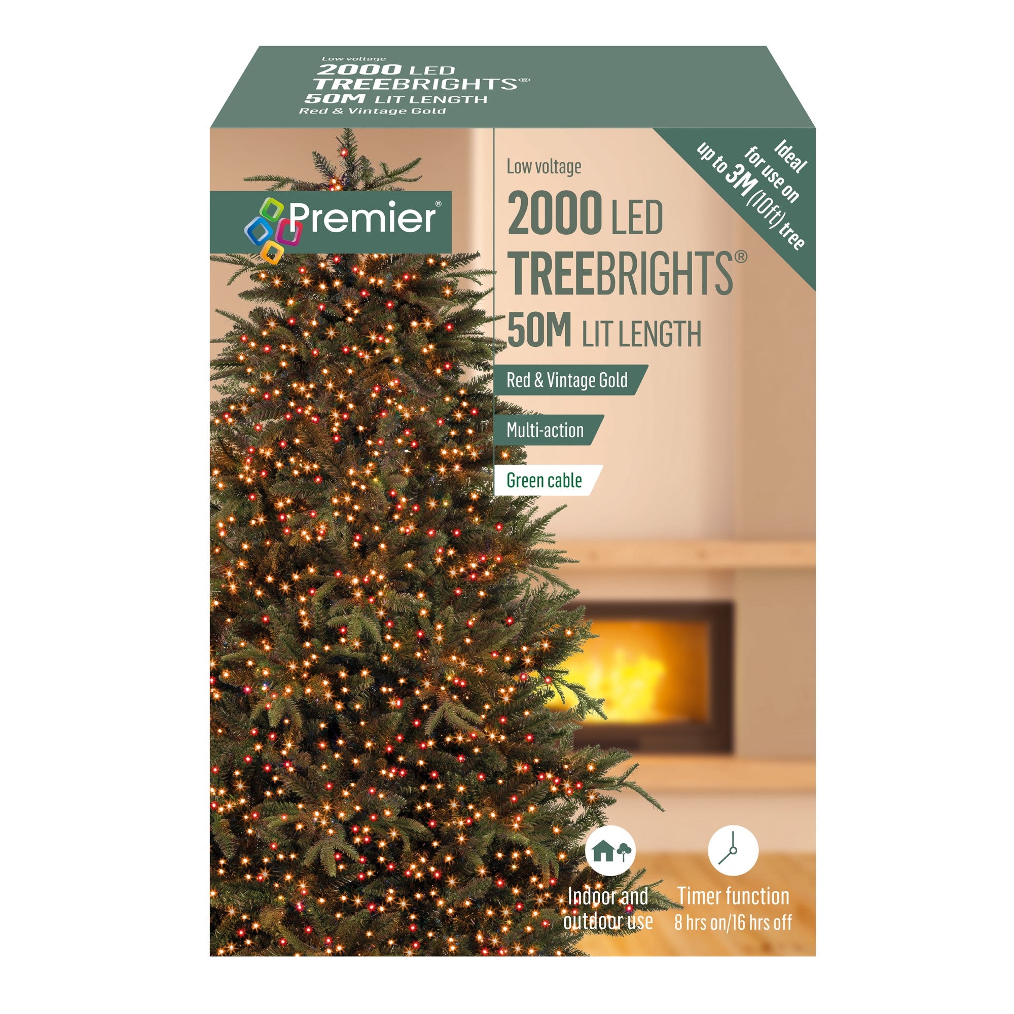 Coupon ???? Premier 2000 Vintage Gold And Red Treebrights Multi Action LED Lights With Timer ❤️ 3 Coupon ???? Premier 2000 Vintage Gold And Red Treebrights Multi Action LED Lights With Timer ❤️ - Image 3