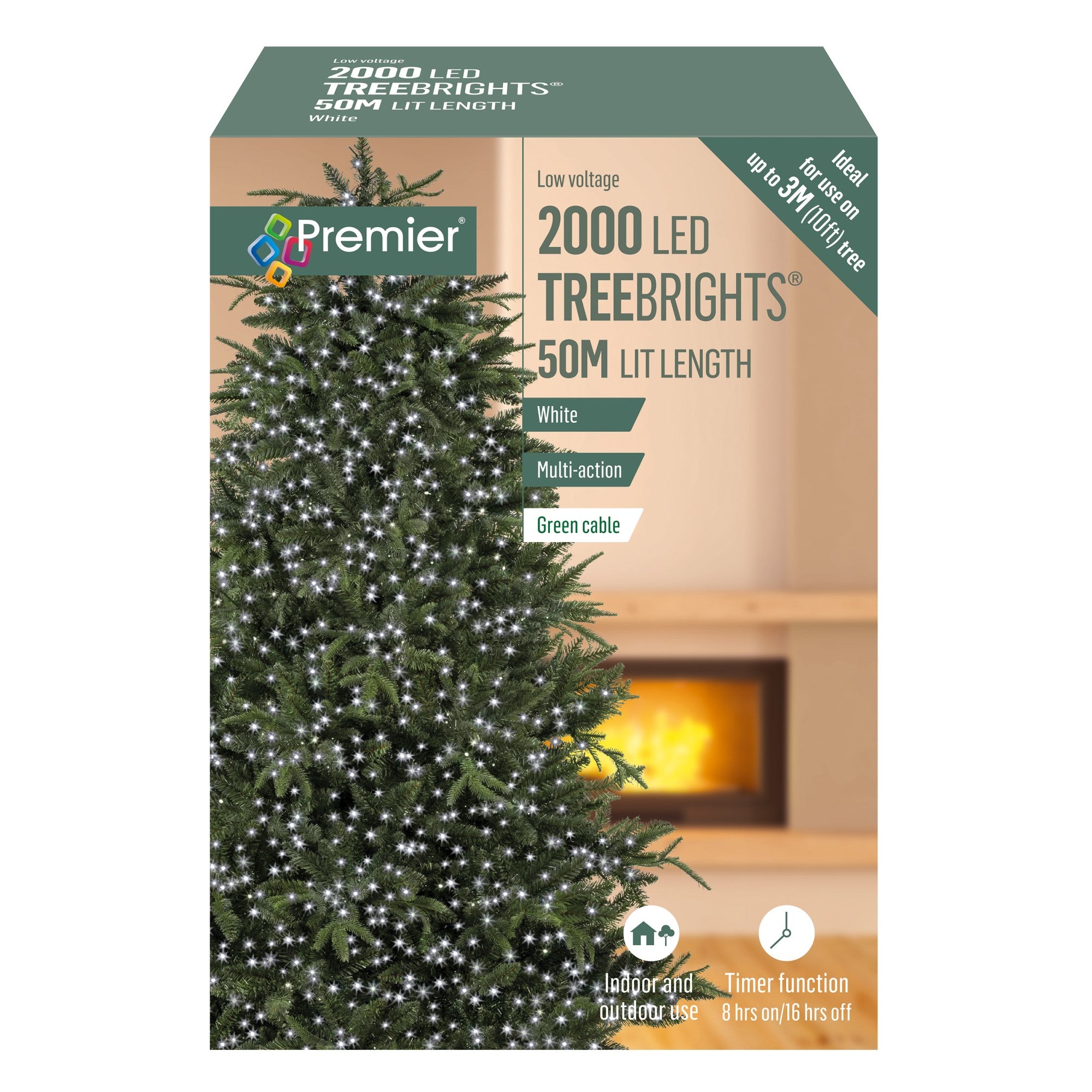Cheapest ✔️ Premier 2000 White Treebrights Multi Action LED Lights With Timer ???? 2 Cheapest ✔️ Premier 2000 White Treebrights Multi Action LED Lights With Timer ???? - Image 2