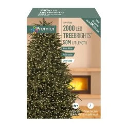 Best deal 🥰 Premier 2000 Warm White Treebrights Multi Action LED Lights With Timer ✨ -UK Christmas World shop LV162181WW 170404 3
