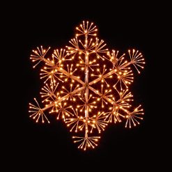 Wholesale ???? Premier 60cm Rose Gold Starburst Snowflake With 300 Warm White LEDs ????