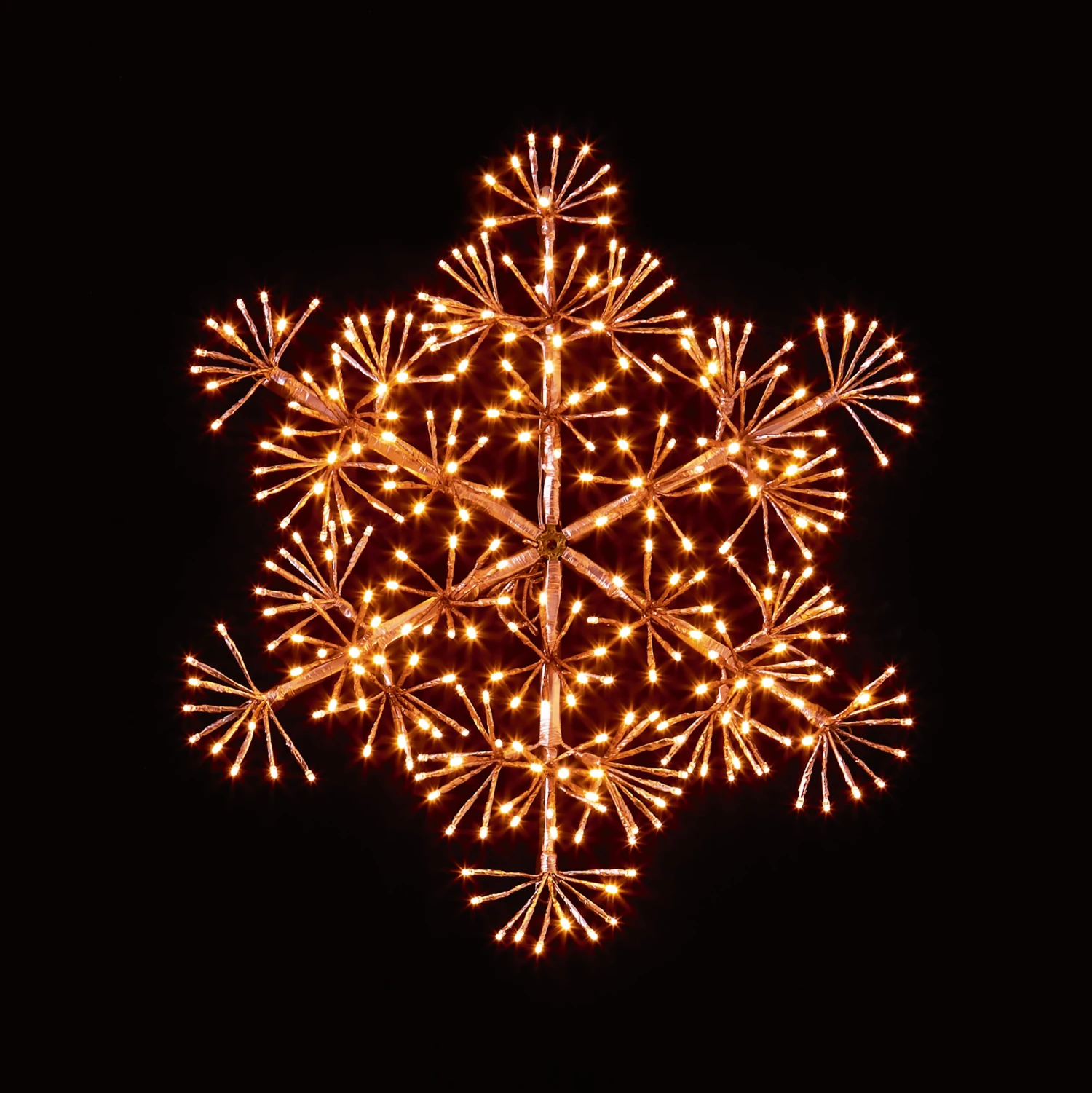 Wholesale π Premier 60cm Rose Gold Starburst Snowflake With 300 Warm White LEDs π 1 Wholesale π Premier 60cm Rose Gold Starburst Snowflake With 300 Warm White LEDs π