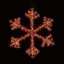 Best reviews of ❤️ Premier 1.5m Giant Rose Gold Starburst Snowflake Silhouette With 1080 Warm White LEDs 🛒