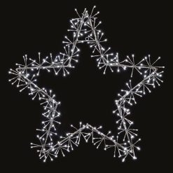 Wholesale ???? Premier 1.2m Silver Star Cluster Silhouette With 480 White LEDs ????