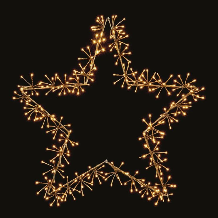 Cheap π₯° Premier 90cm Gold Star Cluster Silhouette With Warm White LEDs π 2 Cheap π₯° Premier 90cm Gold Star Cluster Silhouette With Warm White LEDs π - Image 2
