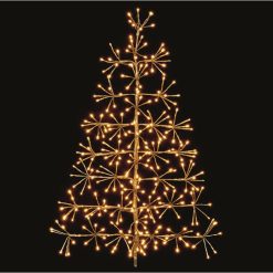 Best Sale ⭐ Premier 90cm Gold Starburst ???? Christmas Tree With Warm White LEDs ❤️