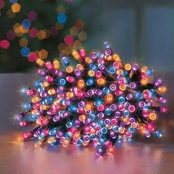 New ⭐ Premier 1000 Rainbow Supabrights Multi Action LED String Lights With Timer ⭐
