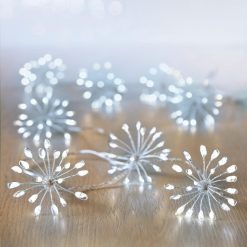 Deals ???? Premier Set Of 20 White Multi Action Starburst Lights With 400 LEDs ????
