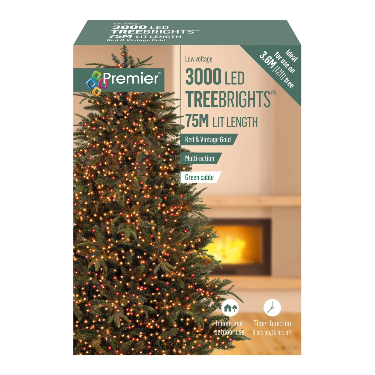 Deals π₯° Premier 3000 Vintage Gold And Red Treebrights Multi Action LED Lights With Timer π 3 Deals π₯° Premier 3000 Vintage Gold And Red Treebrights Multi Action LED Lights With Timer π - Image 3